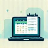 Laptop and calendar representing flexibility